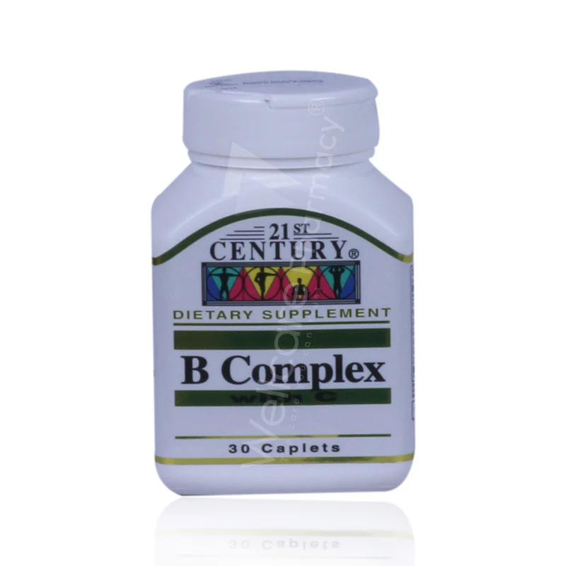 21st Century B Complex With Vitamin C Caplets 30'S - Image 2