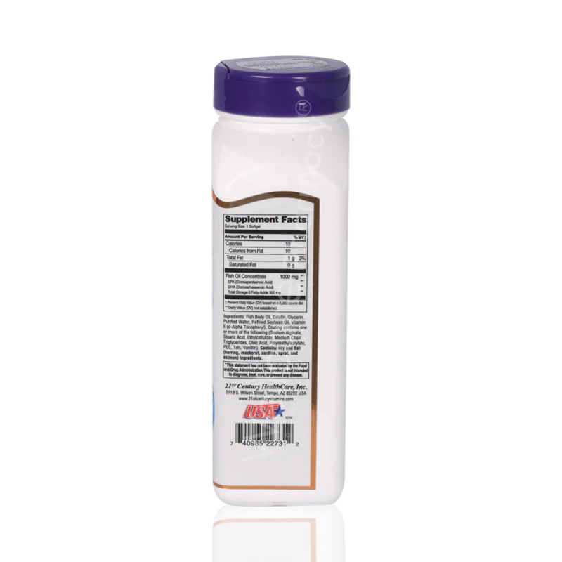 21st Century Fish Oil 1000mg Softgel 90'S - Image 3