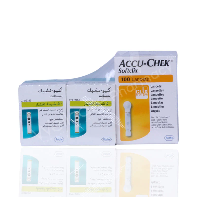 Accu Chek Instant Test Strips 100 Strips And Lancets 100'S - Image 3