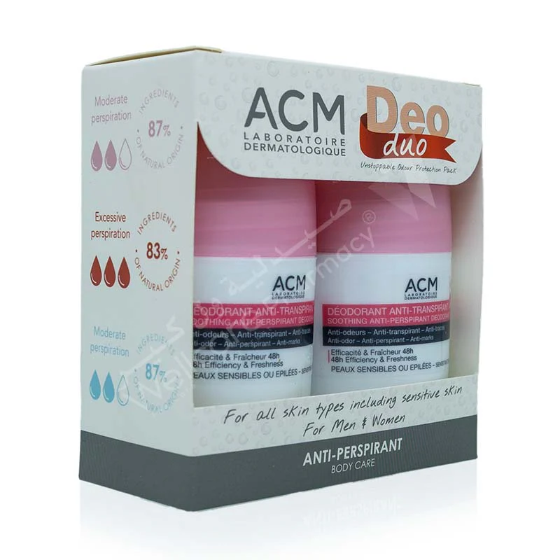 Acm 2pcs Soothing Deodorant Anti-Perspirant 48h 50 Ml - Image 4