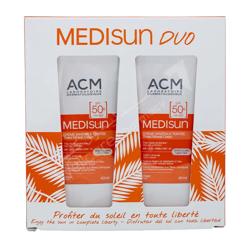 Acm Medisun Spf50 Tinted Mineral Cream Value Pack - Image 2