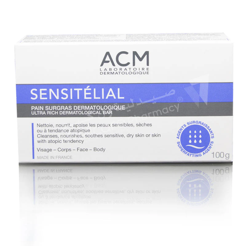 Acm Sensitelial Ultra Rich Dermatological Bar 100gm - Image 2