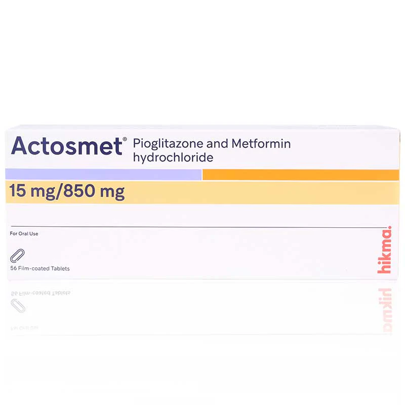 Actosmet 15mg/850mg Tablets 56'S