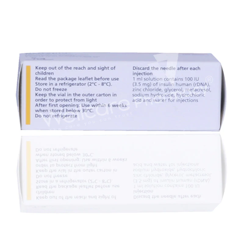 Actrapid Hm Injection 10ml 1'S - Image 3