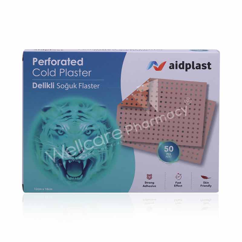 Aidplast Perforated Cold Plaster 12 X 18cm 50'S