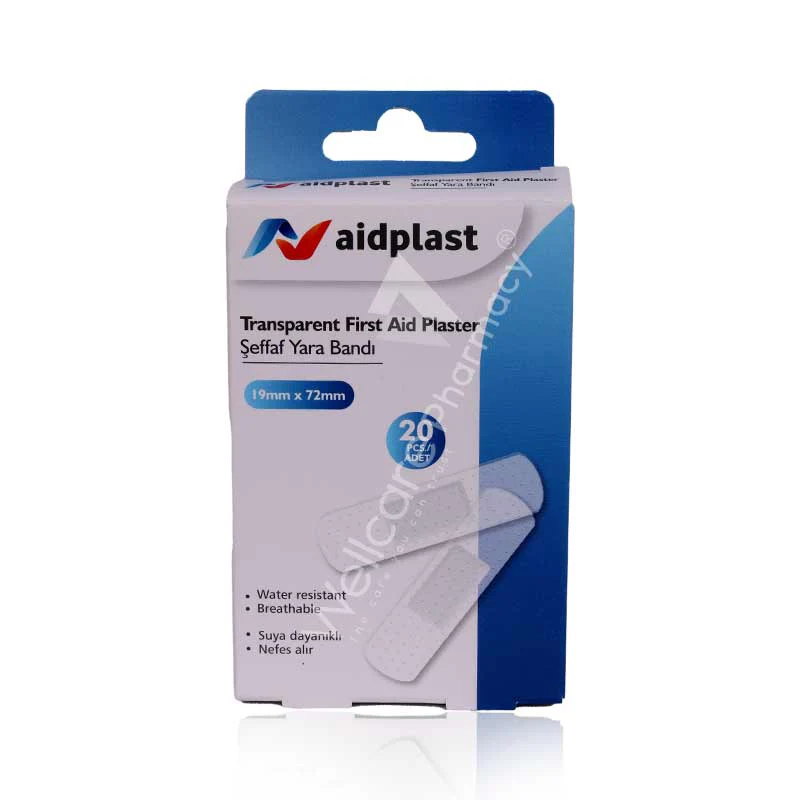 Aidplast Transparent First Aid Plaster 20'S V810 - Image 2