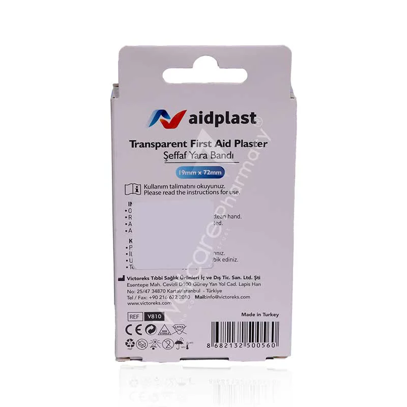 Aidplast Transparent First Aid Plaster 20'S V810 - Image 3