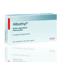 Albothyl Vaginal Suppositories 6'S