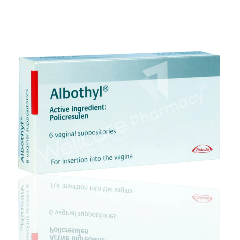 Albothyl Vaginal Suppositories 6'S - Image 2