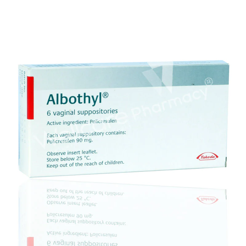 Albothyl Vaginal Suppositories 6'S - Image 3