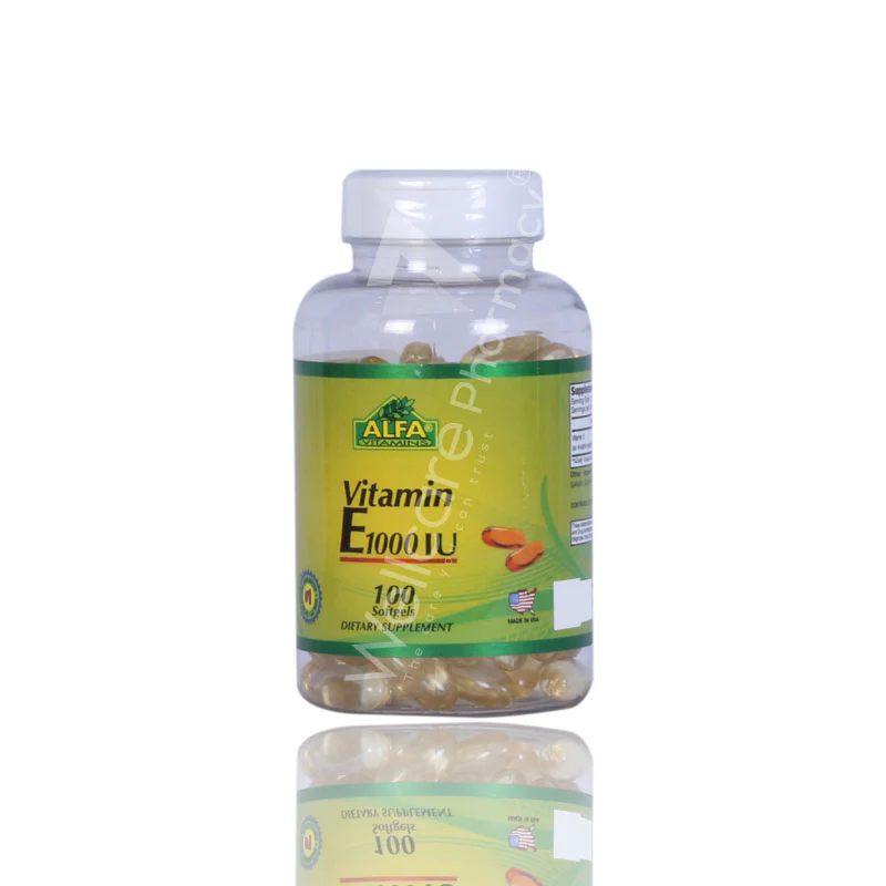 Alfa Vitamin E 1000iu Softgels 100'S - Image 2