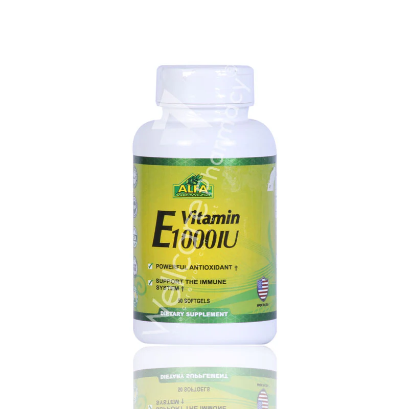 Alfa Vitamin E 1000iu Softgels 50'S - Image 2