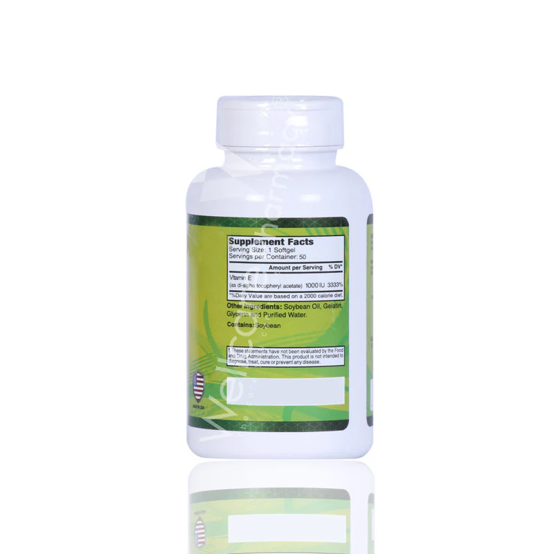 Alfa Vitamin E 1000iu Softgels 50'S - Image 3