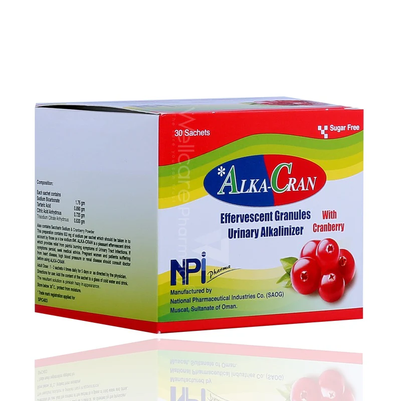 Alka-Cran Effervescent Granules 30'S - Image 2