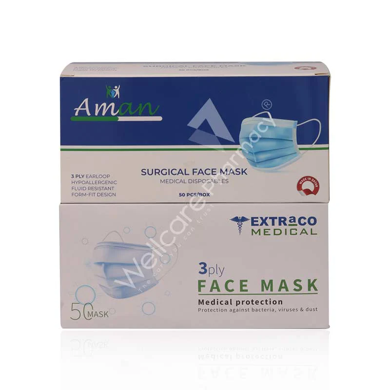 Aman Extraco Blue & Pink Surgical Face Mask Bundle Pack - Image 2