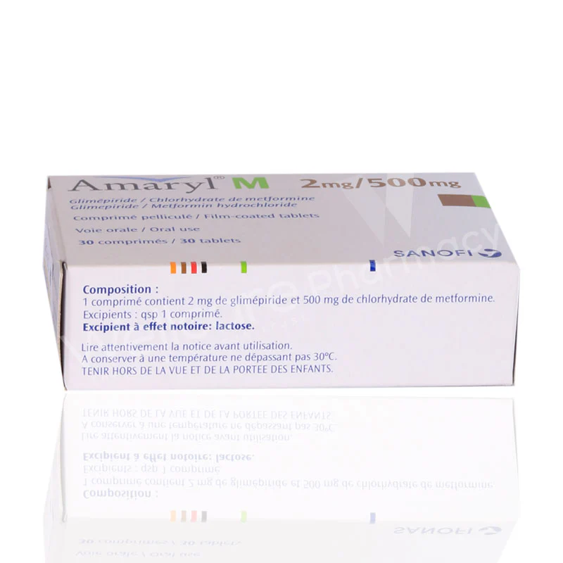 AMARYL M 2MG/500MG TAB 3X10 30'S - Image 3
