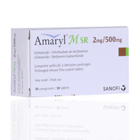 Amaryl M Sr 2mg/500mg Tablets 30'S