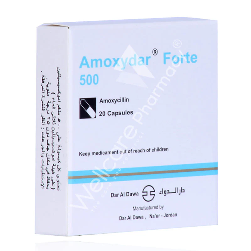 Amoxydar Forte 500mg Capsules 20'S