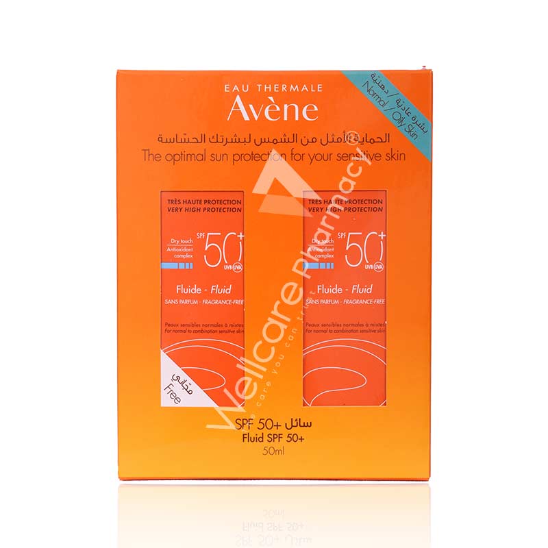 Avene 1+1 Spf50+ A/Oxidant Dry Touch Fluid 50ml