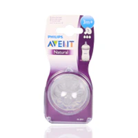 Avent Natural Flow Teat 3 Months 2'S - Image 2