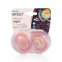 Avent Ultra Air Soother 6-18m Night 2'S - Image 2