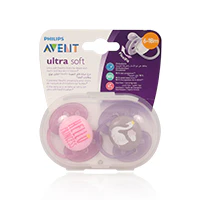 Avent Ultra Soft Silicone Soother 6-18m 2'S - Image 2