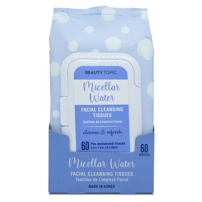 Beauty Topic Micellar Water Facial Cleansing Tissues 60'S