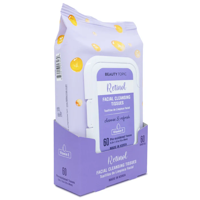 Beauty Topic Retinol Facial Cleansing Tissues 60'S - Image 2