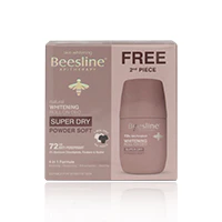 Beesline 1+1 Skin Whitening Roll-On Deo Super Dry Powder Soft 50ml - Image 2