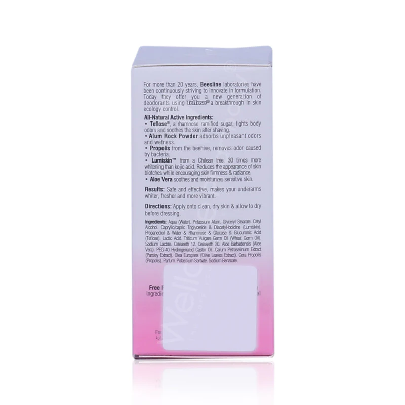Beesline Whitening Deo Roll On Elder Rose 50ml - Image 3