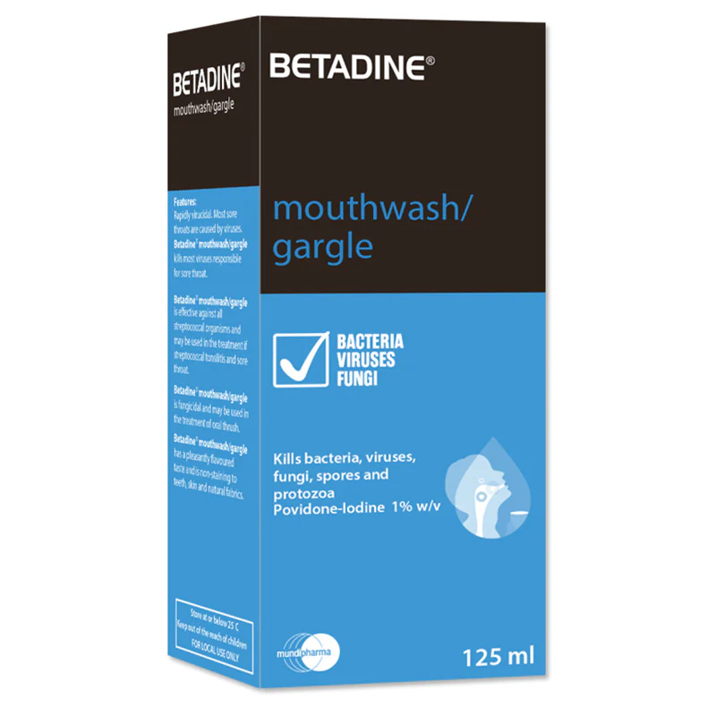 Betadine Mouth Wash 125ml - Image 3