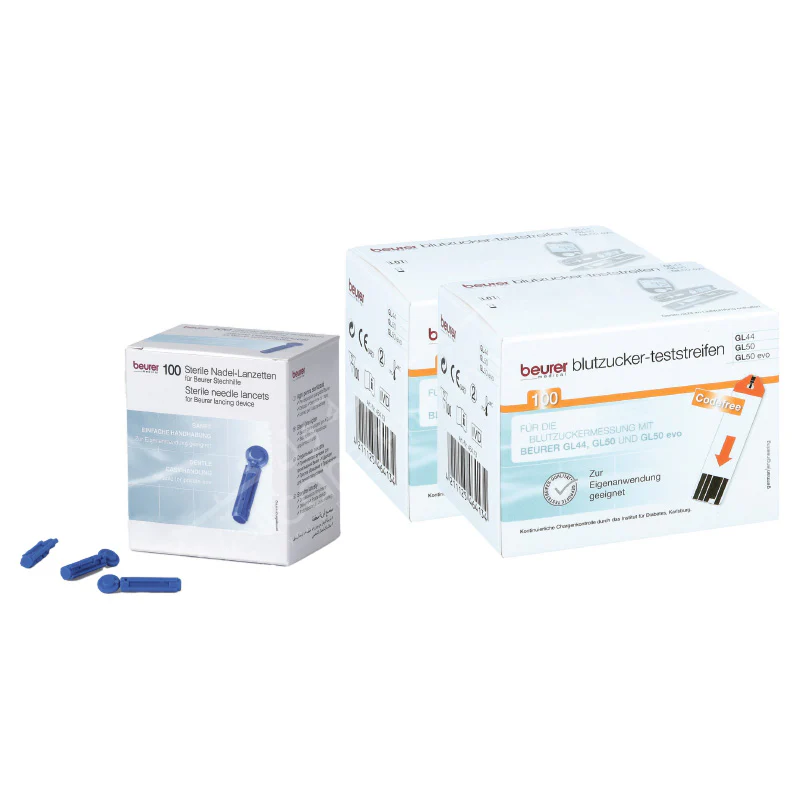 Beurer Gl50/Gl44 Code Free Strips 100s+beurer Lancet 100'S - Image 3