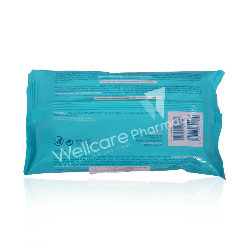 Bioderma Abc H20 Wipes 60'S - Image 3