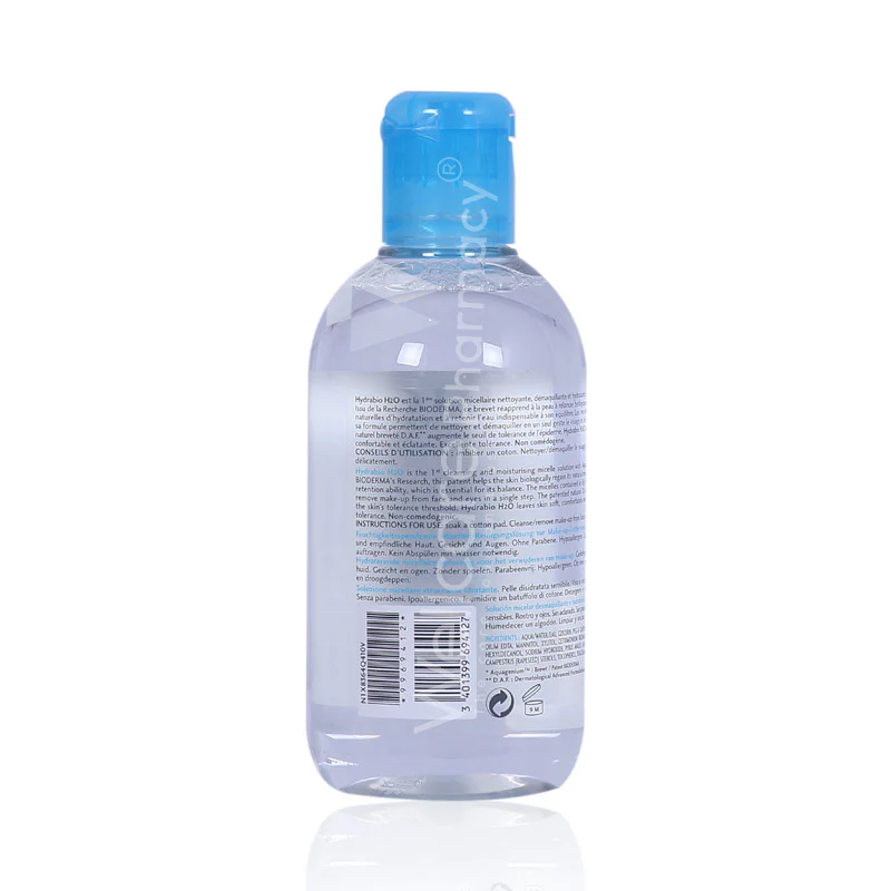 Bioderma Hydrabio H20 250ml - Image 3