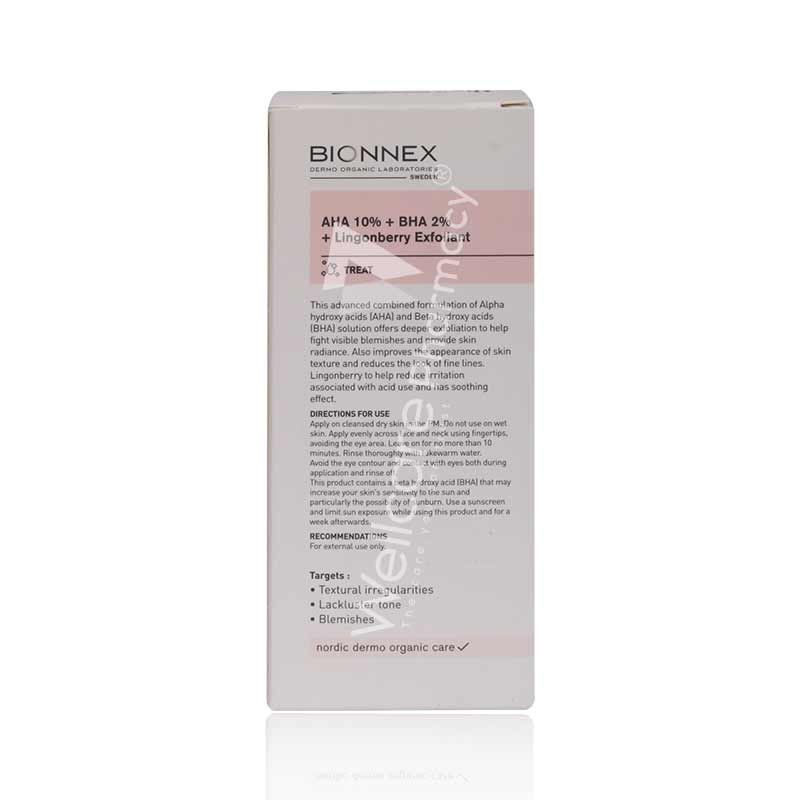 Bionnex Nordea Aha10% + Bha 20% + Lingonberry Exfoliant Serum 30ml - Image 3