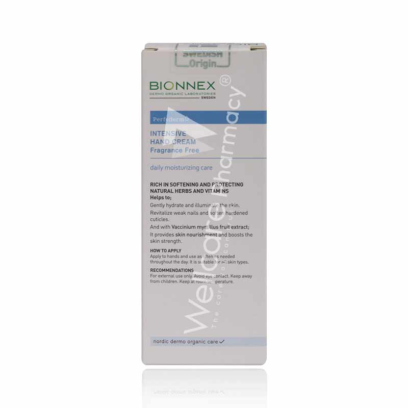Bionnex Perfederm Intensive Hand Cream Fragrance Free 50ml - Image 3