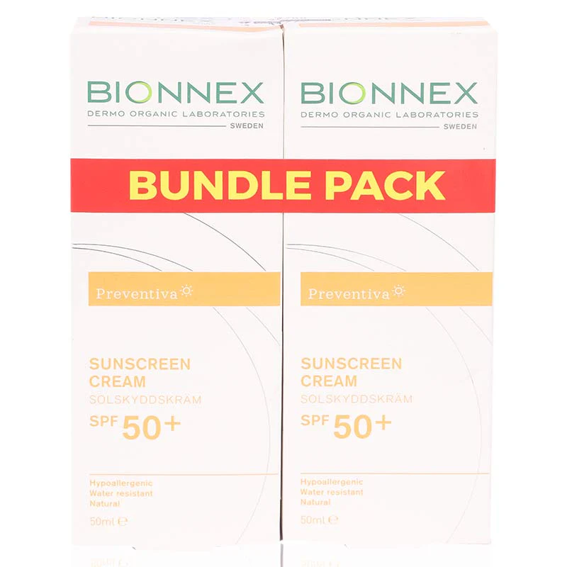 Bionnex Preventiva Sunscreen Cream Spf 50+ 50ml Value Pack