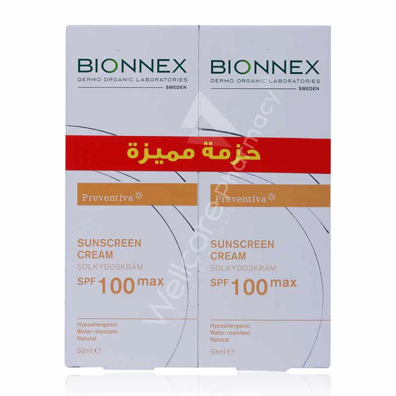 Bionnex Preventiva Sunscreen Cream Spf100 50ml Value Pack - Image 2