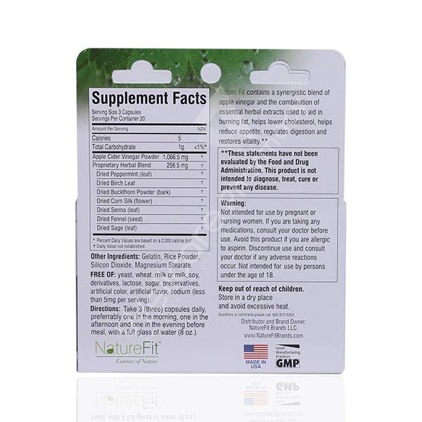 Naturefit Weightloss Capsules 60'S - Image 3
