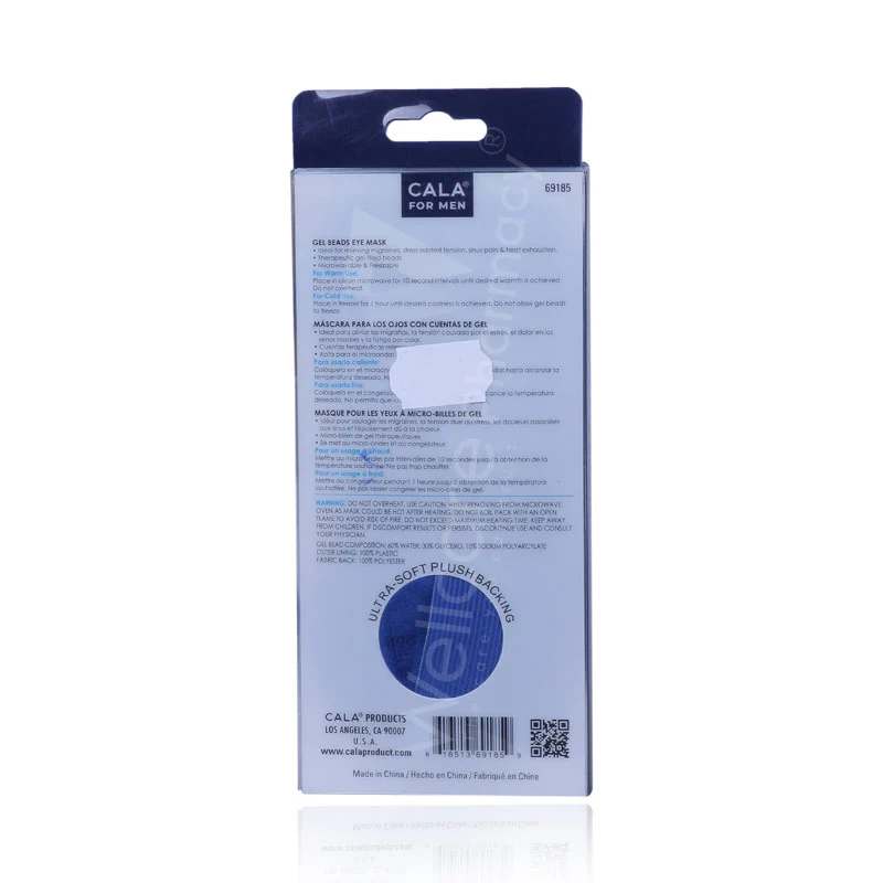 Cala Black Gel Bead Eye Mask For Men - Image 3