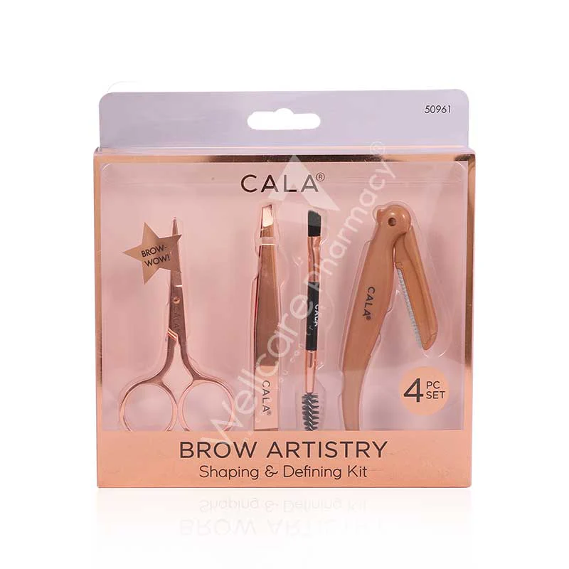 Cala Brow Artistry Shaping & Defining Kit Rose Gold 4pc - 50961