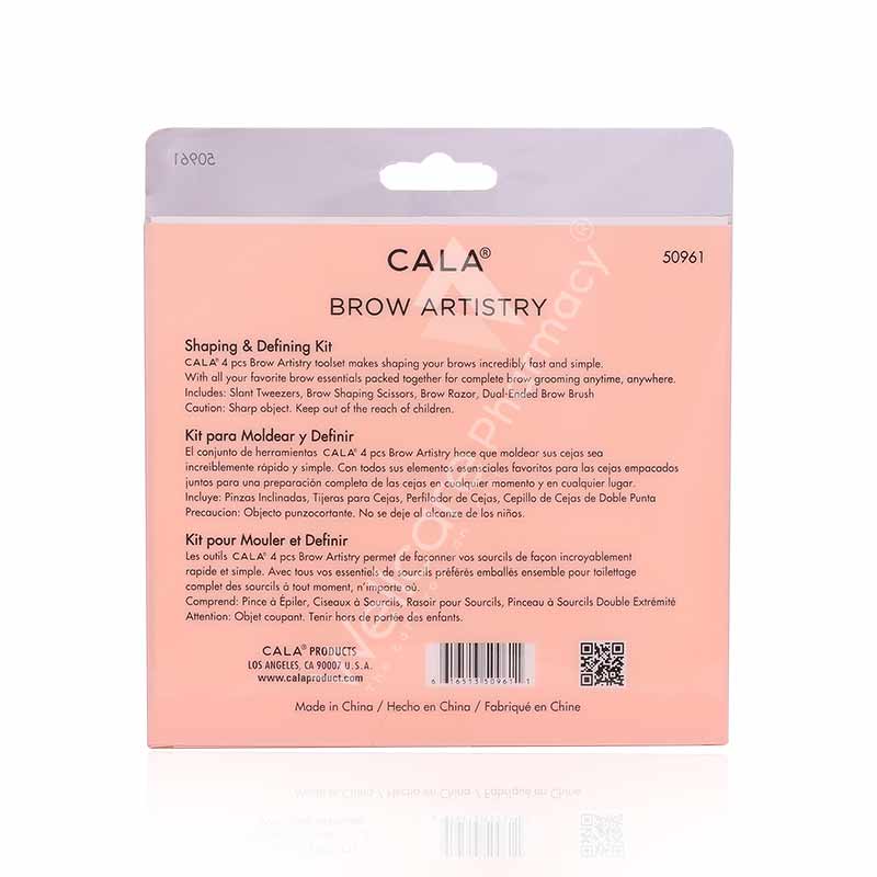 Cala Brow Artistry Shaping & Defining Kit Rose Gold 4pc - 50961 - Image 3