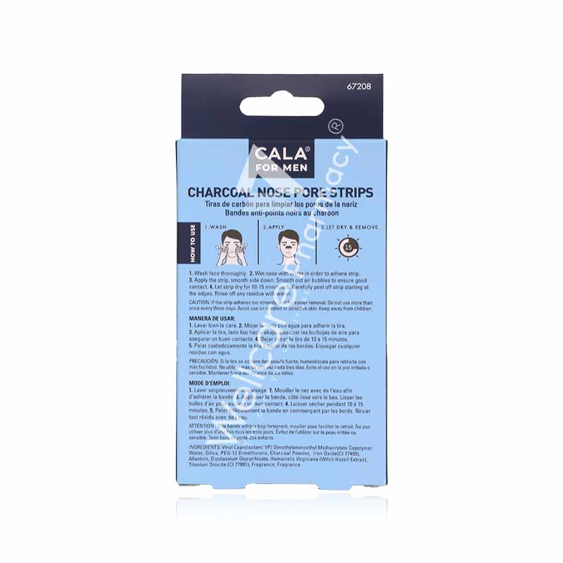Cala Charcoal Nose Pore Strips For Men 6'S- 67208 - Image 3