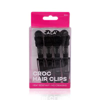 Cala Cric Hair Clip Black 4pc -66223 - Image 2