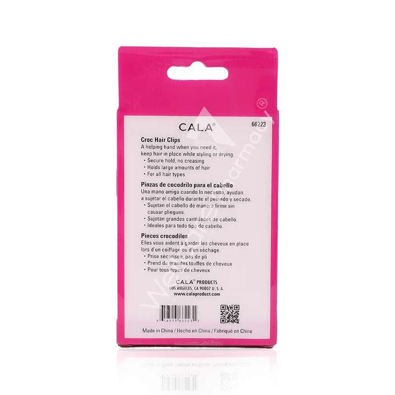 Cala Cric Hair Clip Black 4pc -66223 - Image 3