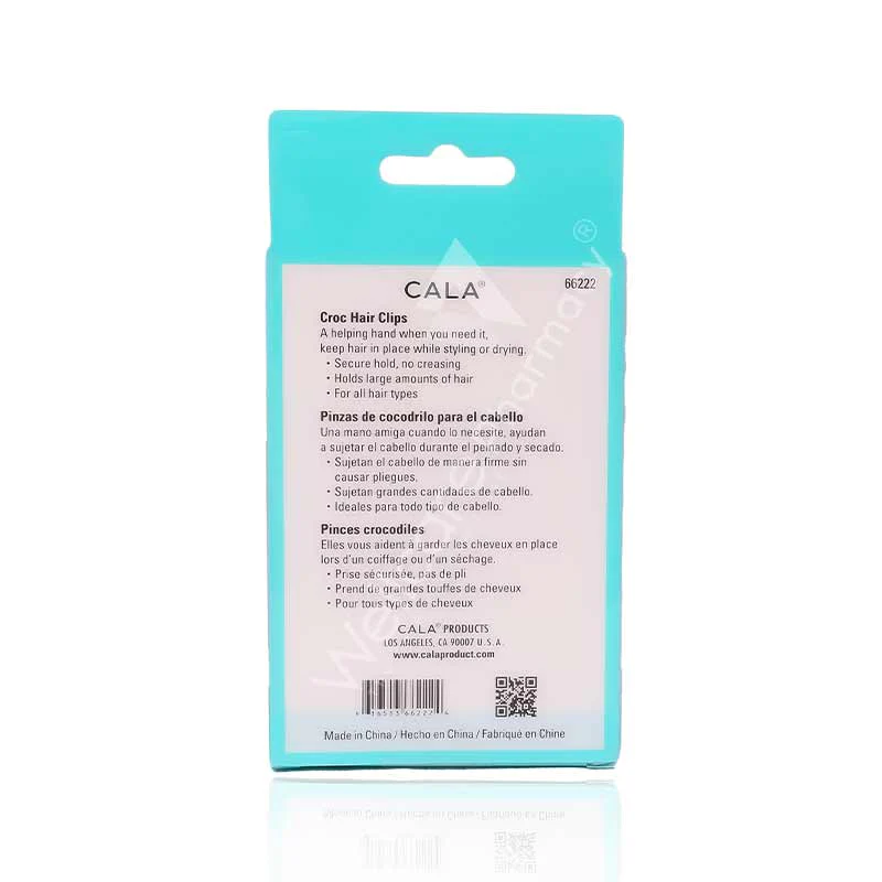Cala Croc Hair Clip Lavender 4pc- 66222 - Image 3