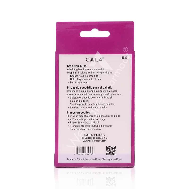 Cala Croc Hair Clip Mint4pc - 66221 - Image 3