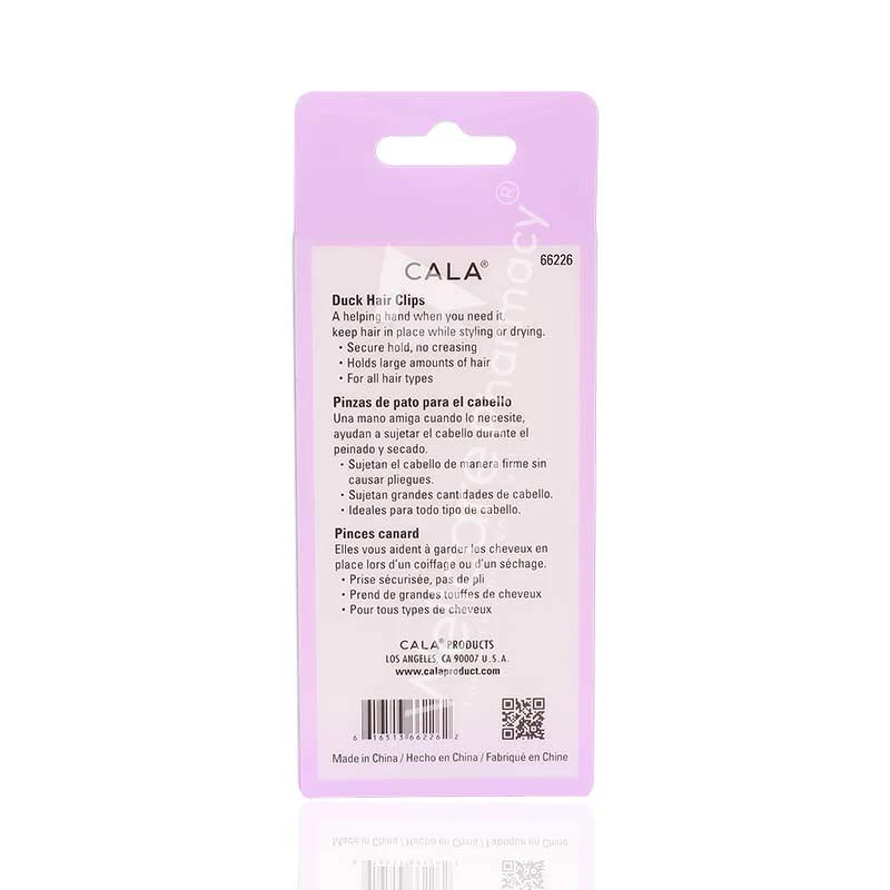 Cala Duck Hair Clip Teal 4pc -66226 - Image 3
