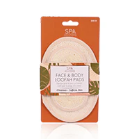 Cala Face And Body Loofah Set Beige-69519 - Image 2