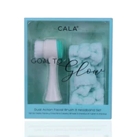 Cala Goal To Glow Mint Facial Brush And Headband Set - Image 2